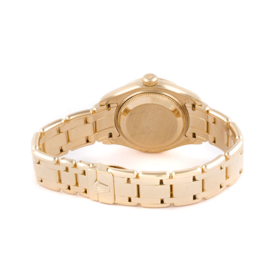 Швейцарские часы Rolex  Lady Datejust Pearlmaster Yellow Gold Pearl Dial Diamonds Bezel