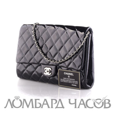 Аксессуар Chanel  Classic Double Flap Bag Patent Leather Medium
