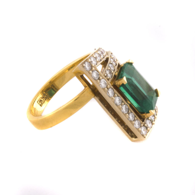 Кольцо No name  с изумрудом 3,21 ct