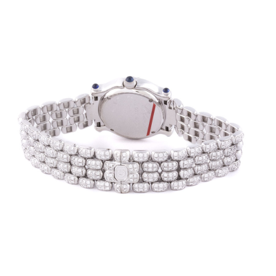 Швейцарские часы Chopard  Happy Sport Diamond White Gold Ladies Watch