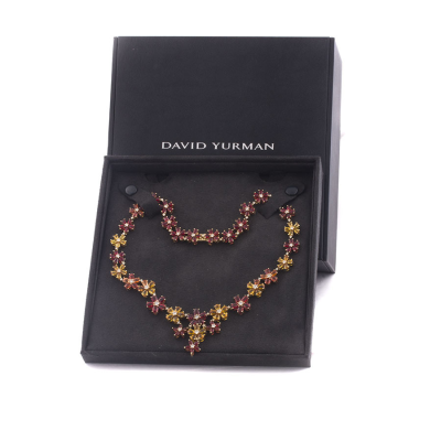 Ювелирное изделие David Yurman David Yarman колье с цветными сапфирами 47.0 ct. и бриллиантами 2.26 ct.