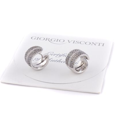 Ювелирное изделие Giorgio Visconti  серьги с бриллиантами