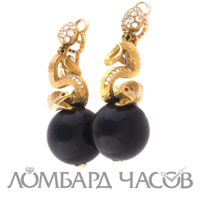 Ювелирное изделие Magerit Joyas Magerit серьги с бриллиантами и ониксом