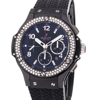 Швейцарские часы Hublot  Big Bang 44mm Ceramic - Black set with Diamonds