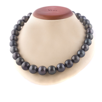 Ювелирное изделие Mikimoto  ожерелье из черного жемчуга