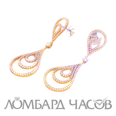 Ювелирное изделие Maximilian  серьги с бриллиантами