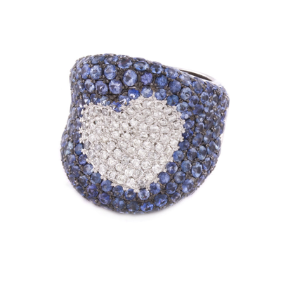 Ювелирное изделие Van Cleef & Arpels Stefan Hafner Ring с бриллиантами и сапфирами