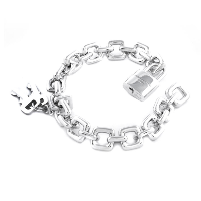 Ювелирное изделие Louis Vuitton  Padlock and Keys White Gold Charm Bracelet 98.0 гр