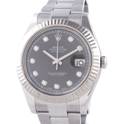 Швейцарские часы Rolex  Datejust II Steel Diamond Dial 41 мм