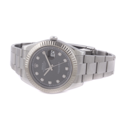 Швейцарские часы Rolex  Datejust II Steel Diamond Dial 41 мм