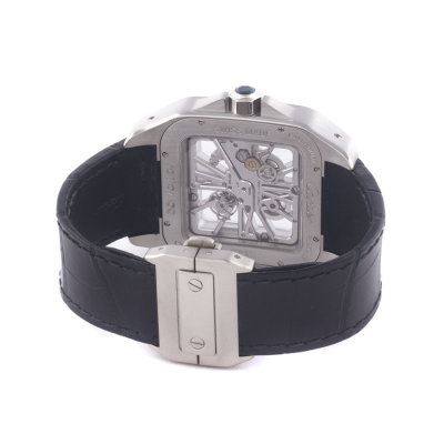 Швейцарские часы Cartier  Santos 100 Skeleton Watch XL Palladium