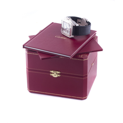 Швейцарские часы Cartier  Santos 100 Skeleton Watch XL Palladium