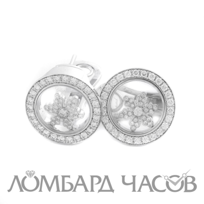 Ювелирное изделие Chopard  Happy Diamonds Snowflake серьги