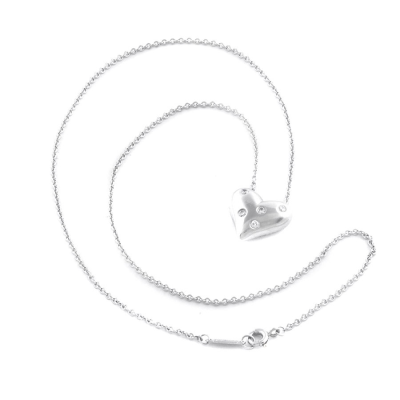Ювелирное изделие Tiffany & Co  подвеска из платины 
сердечко с бриллиантами