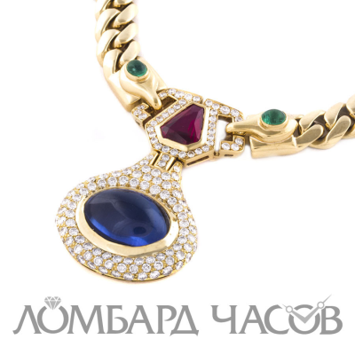 Ювелирное изделие Bvlgari  Sapphire, Emerald and Ruby Necklace