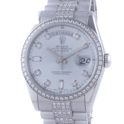 Швейцарские часы Rolex  Oyster Perpetual Day-Date Platinum 36 mm