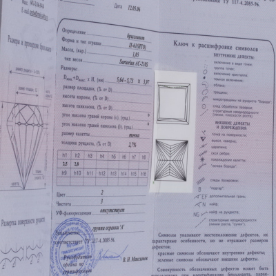 Ювелирное изделие Tiamo  кольцо с бриллиантом 1.05 ct. ( E/VVS2 )