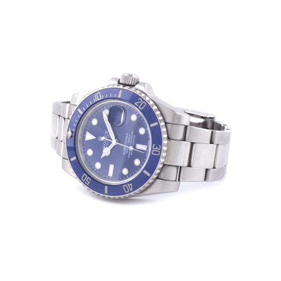 Швейцарские часы Rolex  Submariner Anniversary White Gold Blue Dial