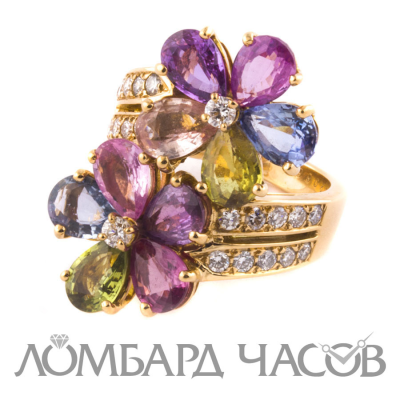 Ювелирное изделие Bvlgari  Flower Multicolor Sapphire Ring