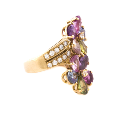 Ювелирное изделие Bvlgari  Flower Multicolor Sapphire Ring