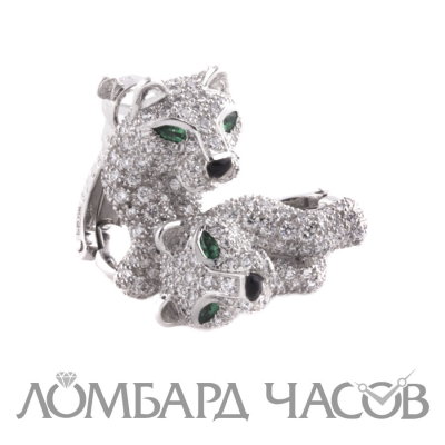 Ювелирное изделие Cartier  Panther PIKA White Gold earrings
