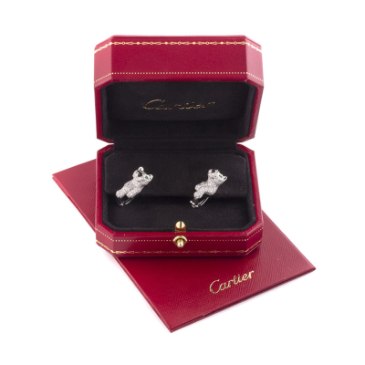 Ювелирное изделие Cartier  Panther PIKA White Gold earrings