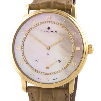 Швейцарские часы Blancpain  Villeret Ultra-Slim Automatic 40mm Small Retrograde Seconds