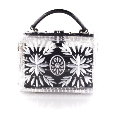 Аксессуар Dolce & Gabbana  Snakeskin Strass Shoulder Bag Clutch