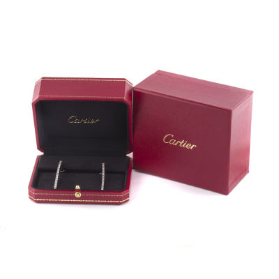Ювелирное изделие Cartier  Lanieres Diamond Earrings 18k White Gold