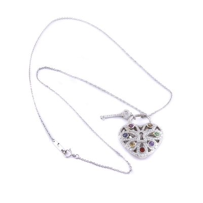 Ювелирное изделие Tiffany & Co  Filigree Heart with Key подвеска