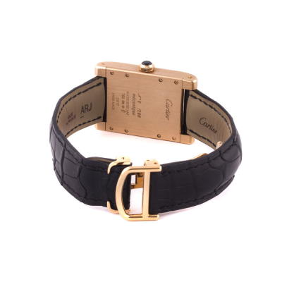 Швейцарские часы Cartier  Tank A. Guichet Jump Hour