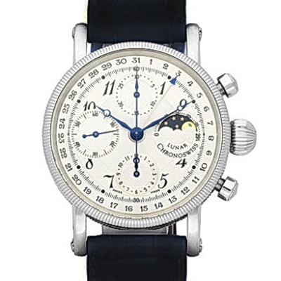Швейцарские часы Chronoswiss Lunar Platinum 38 mm