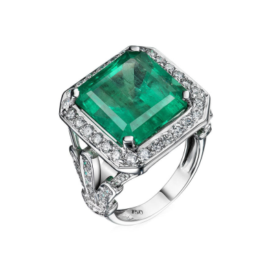 Кольцо No name Колумбийский изумруд 16,20ct