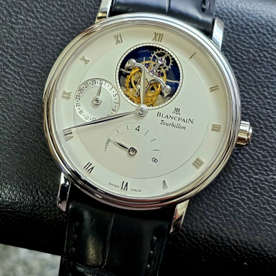 Швейцарские часы Blancpain Villeret Tourbillon 8 Day Platinum Limited