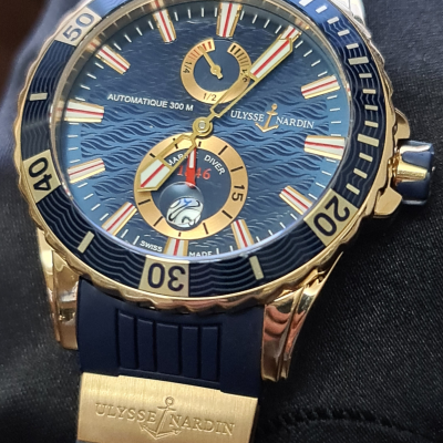 Швейцарские часы Ulysse Nardin Marine Diver Rose Gold