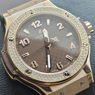 Швейцарские часы Hublot Big Bang Red Gold Cappuccino Diamonds