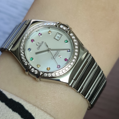 Швейцарские часы Omega  Constellation Stainless Steel Ladies watch