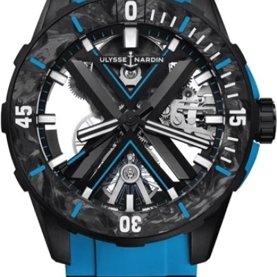 Швейцарские часы Ulysse Nardin Diver X Skeleton Azure 44mm