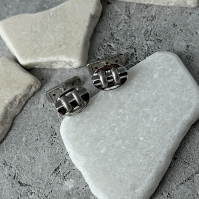 Запонки No name  Nodules White Gold