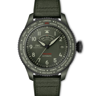 Швейцарские часы IWC Timezoner Top Gun Woodland