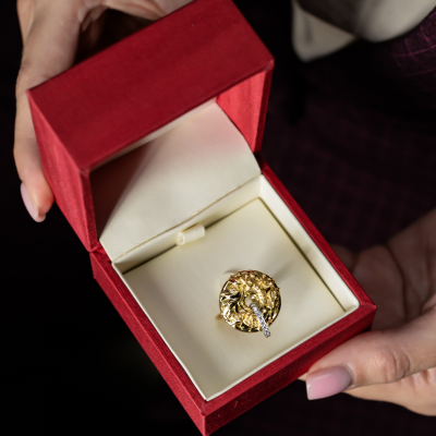 Кольцо Carrera y Carrera Círculos de Fuego Shanghai Yellow Gold