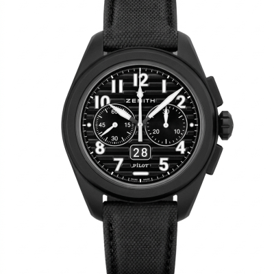 Швейцарские часы Zenith Pilot Big Date Flyback Black Ceramic