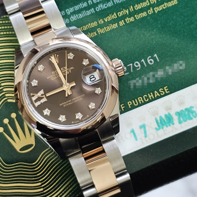 Швейцарские часы Rolex Datejust Lady 28mm Steel and Everose Gold