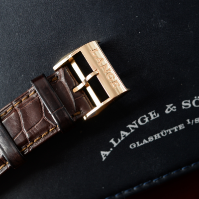 Швейцарские часы A.Lange & Sohne ZEITWERK in 18-carat pink gold