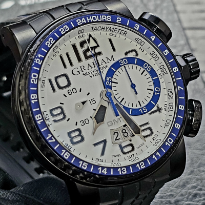 Швейцарские часы Graham Silverstone Stowe GMT Tracklighted