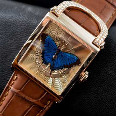 Швейцарские часы DeLaneau Square Papillon