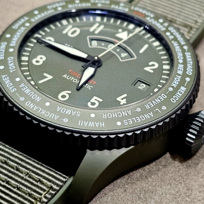 Швейцарские часы IWC Timezoner Top Gun Woodland