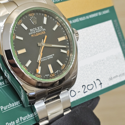 Швейцарские часы Rolex Milgauss 40mm Steel