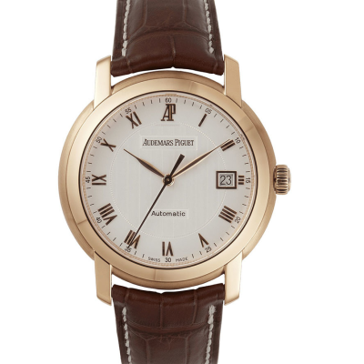 Швейцарские часы Audemars Piguet Jules Rose Gold Gold Silver Dial 39mm