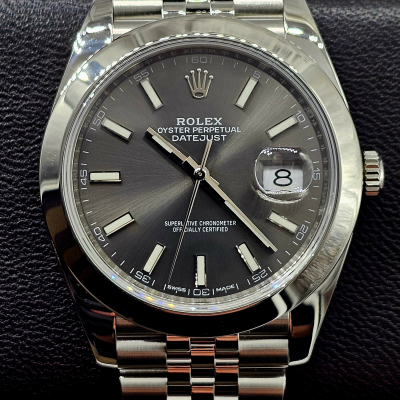 Швейцарские часы Rolex Datejust Dark Rhodium Jubilee